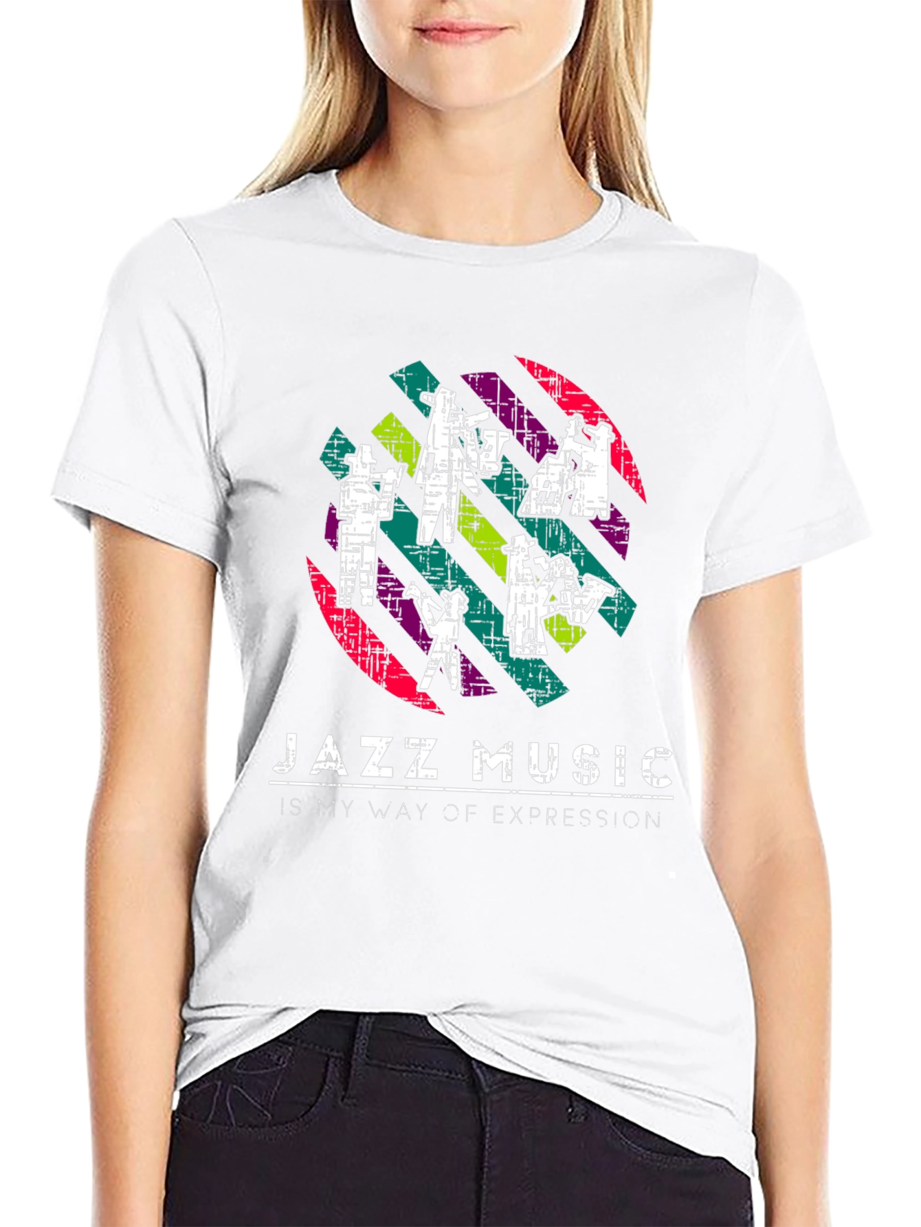 Retro Jazz Music Graphic T-Shirt