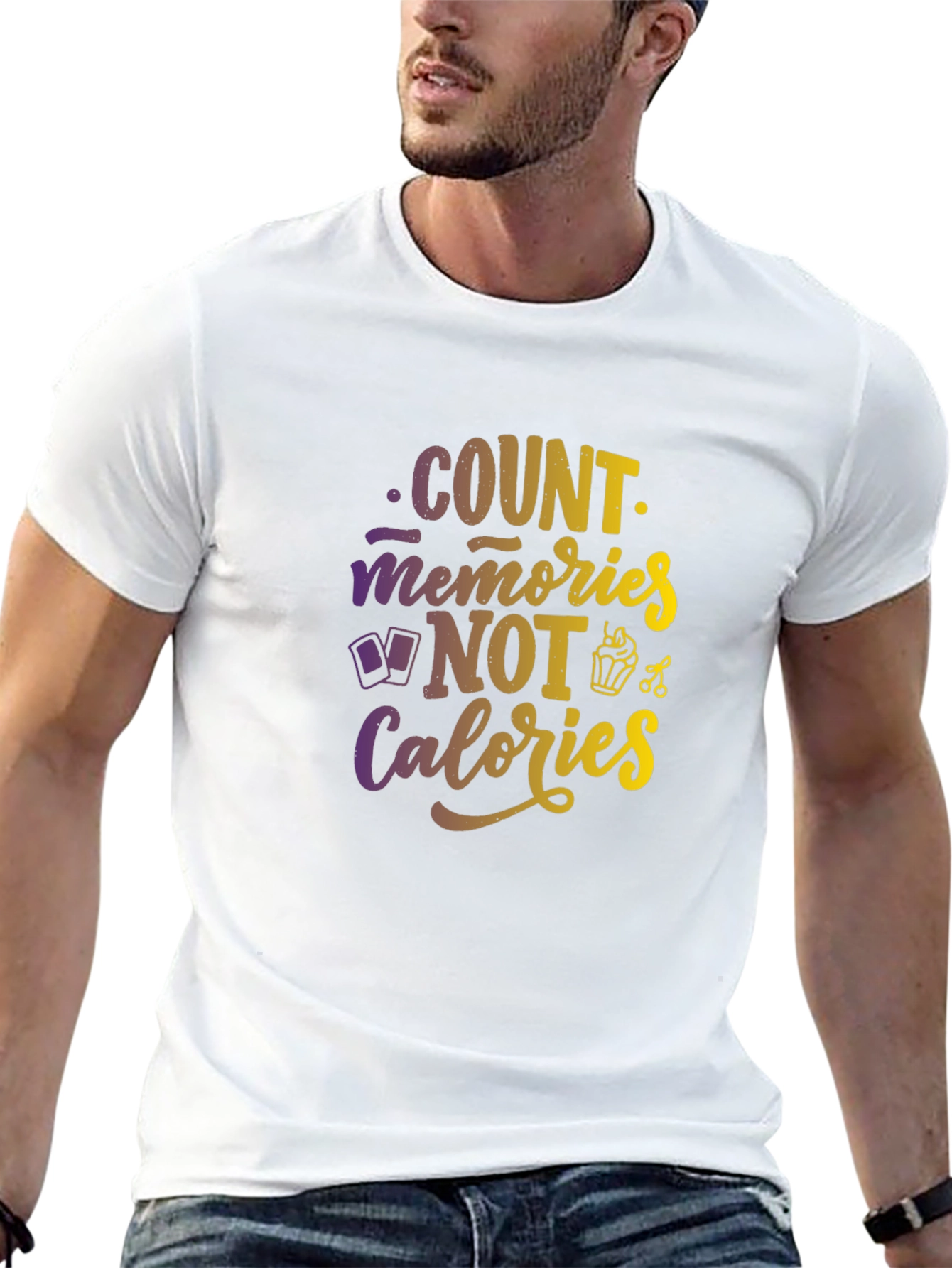 Count Memories Not Calories Graphic Tee