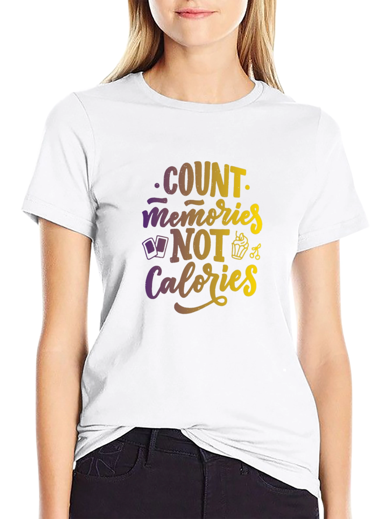 Count Memories Not Calories Graphic Tee