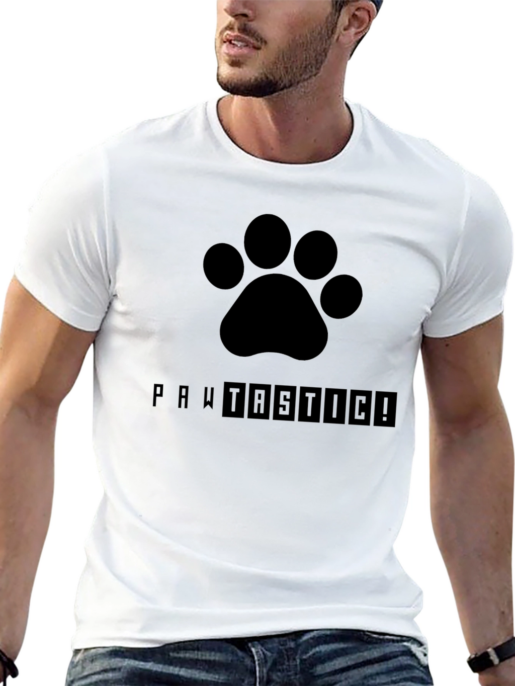 Pawtastic Black T-Shirt