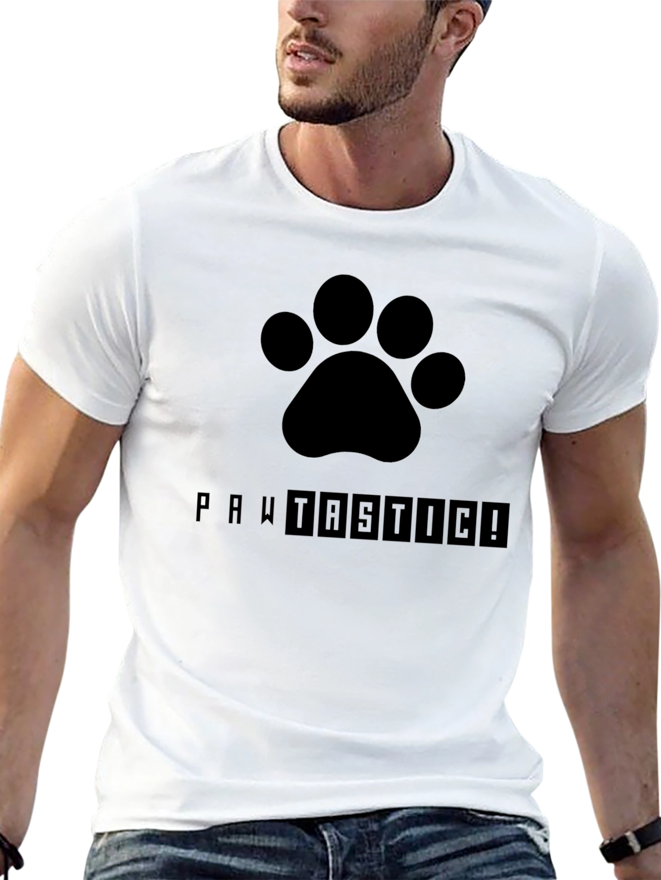 Pawtastic Black T-Shirt
