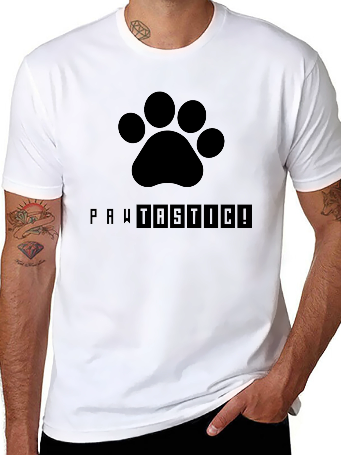 Pawtastic Black T-Shirt