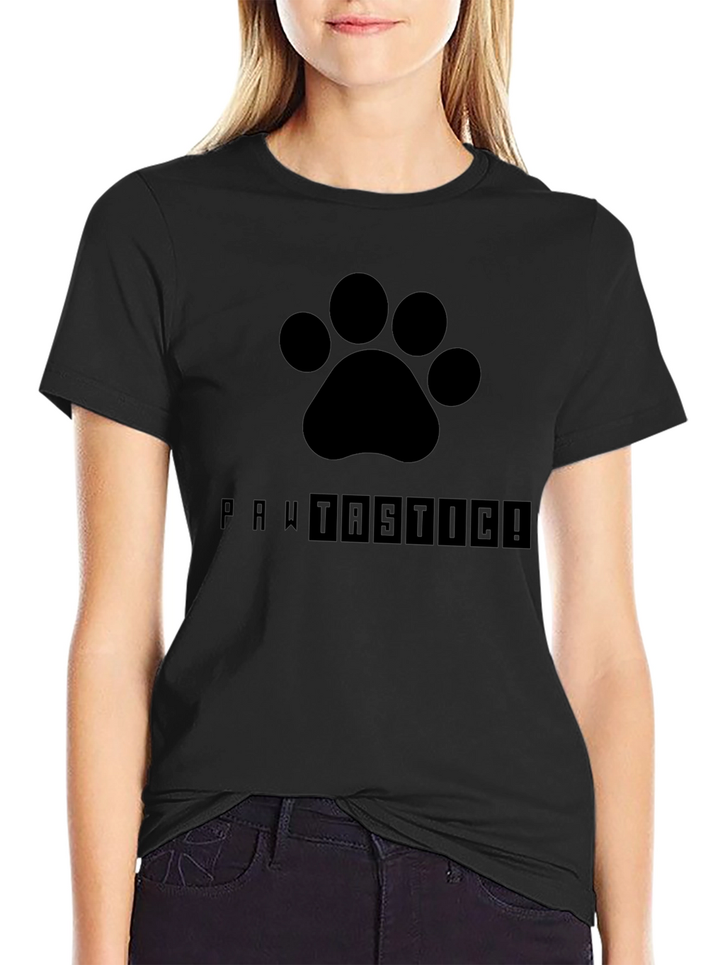Pawtastic Black T-Shirt