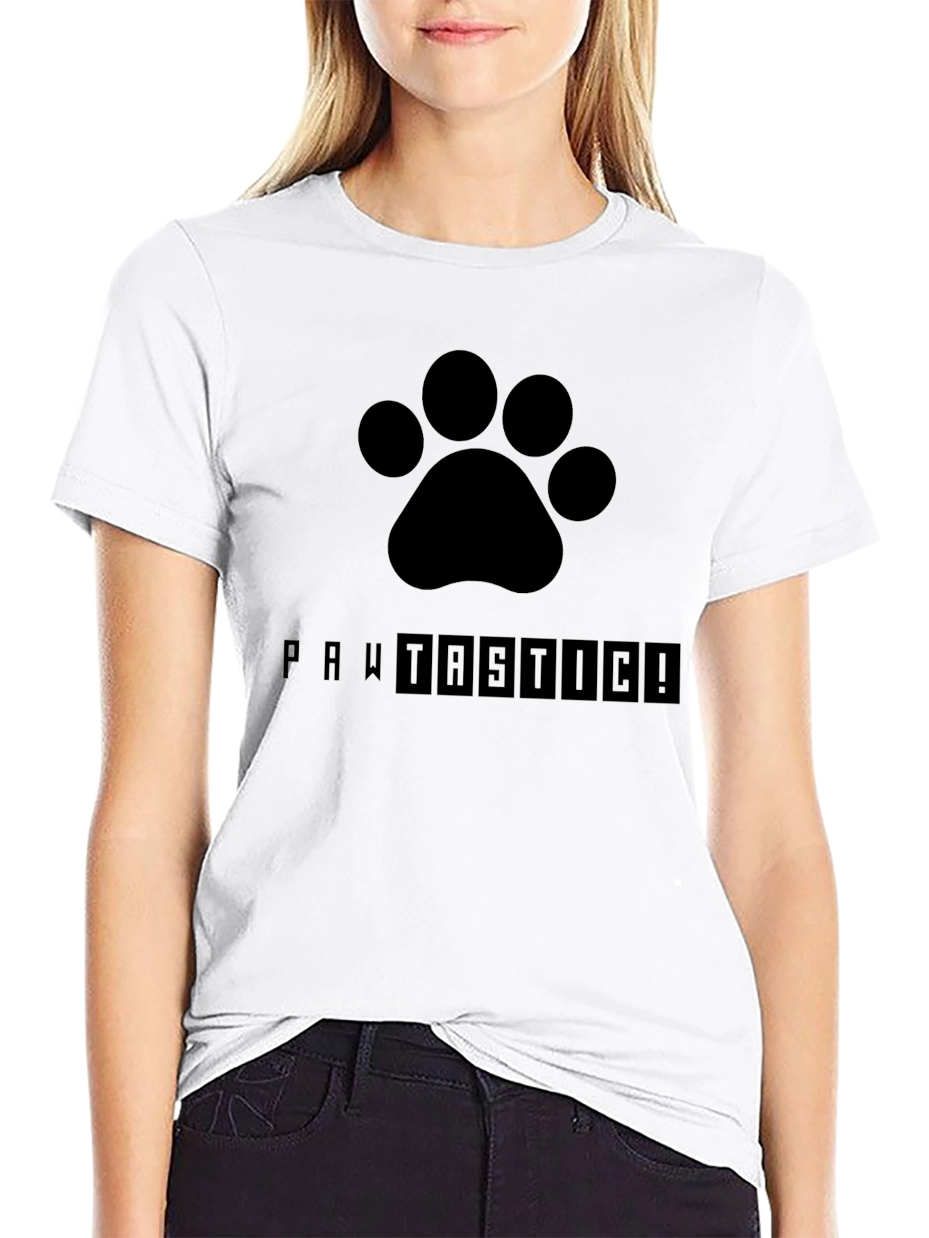 Pawtastic Black T-Shirt