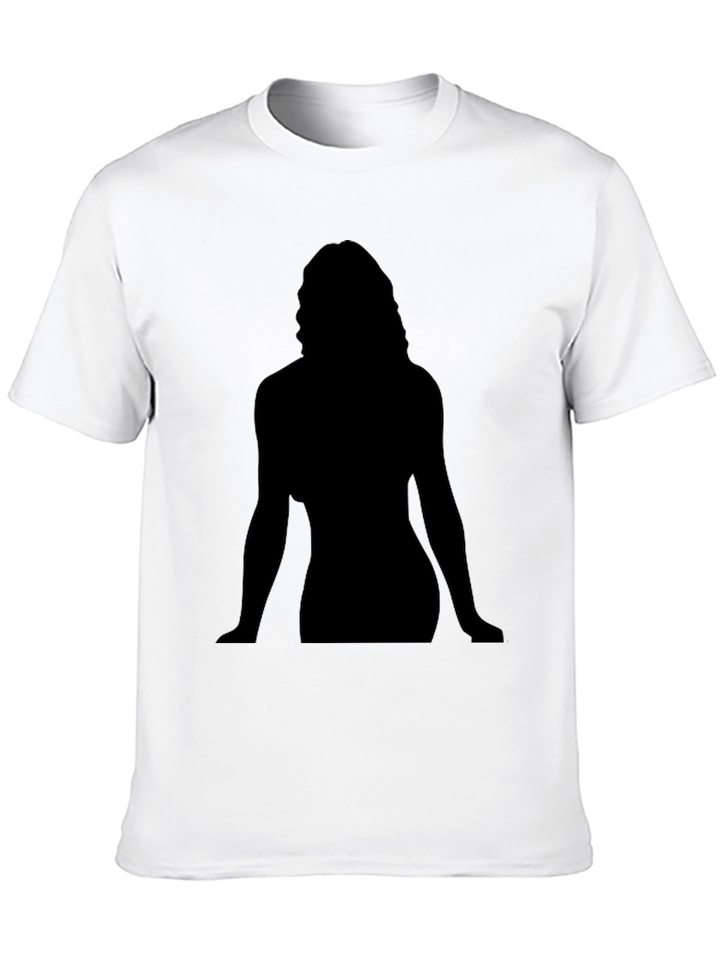 Silhouette Graphic Tee - Black Cotton Casual Shirt