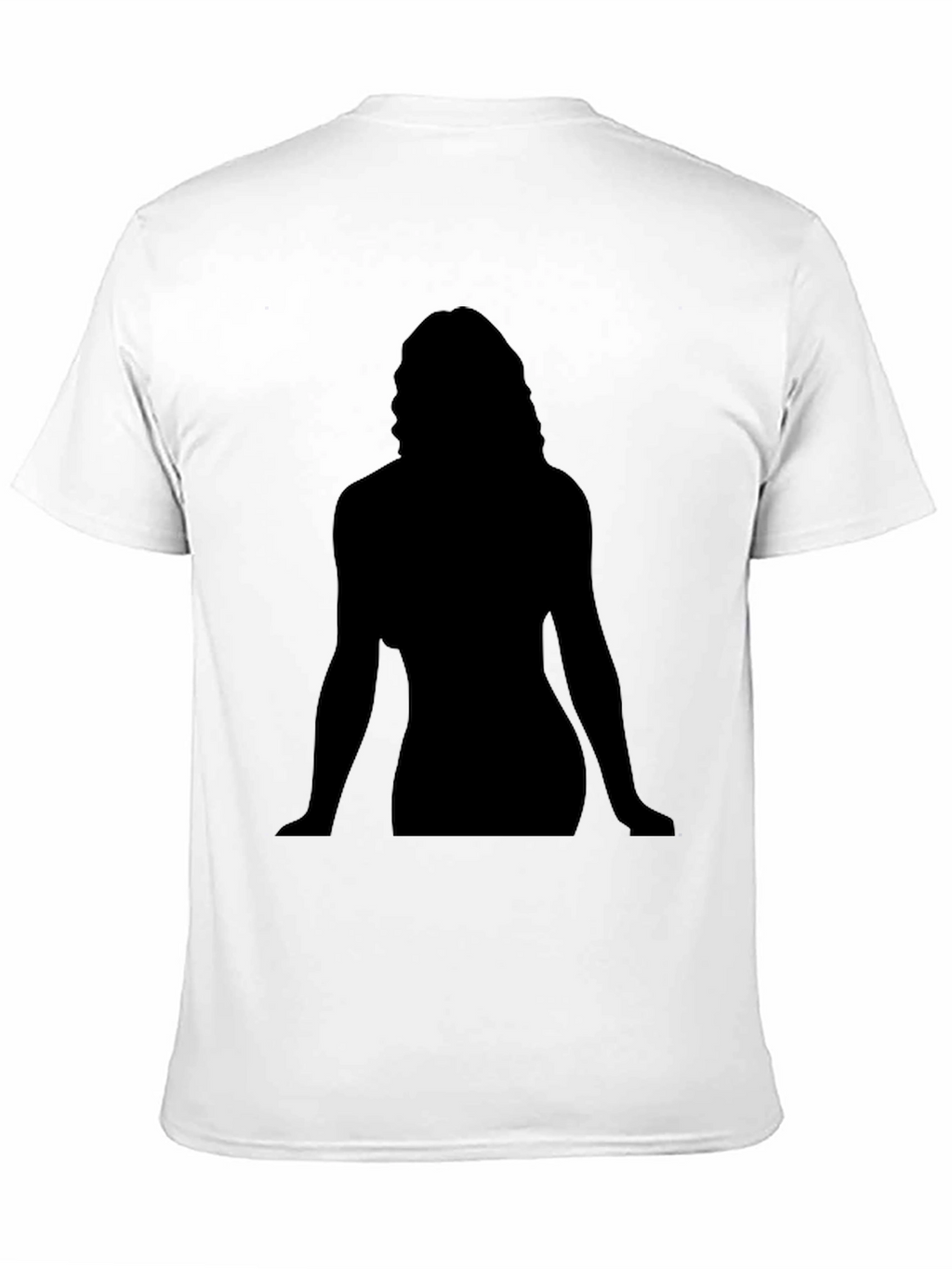 Silhouette Graphic Tee - Black Cotton Casual Shirt