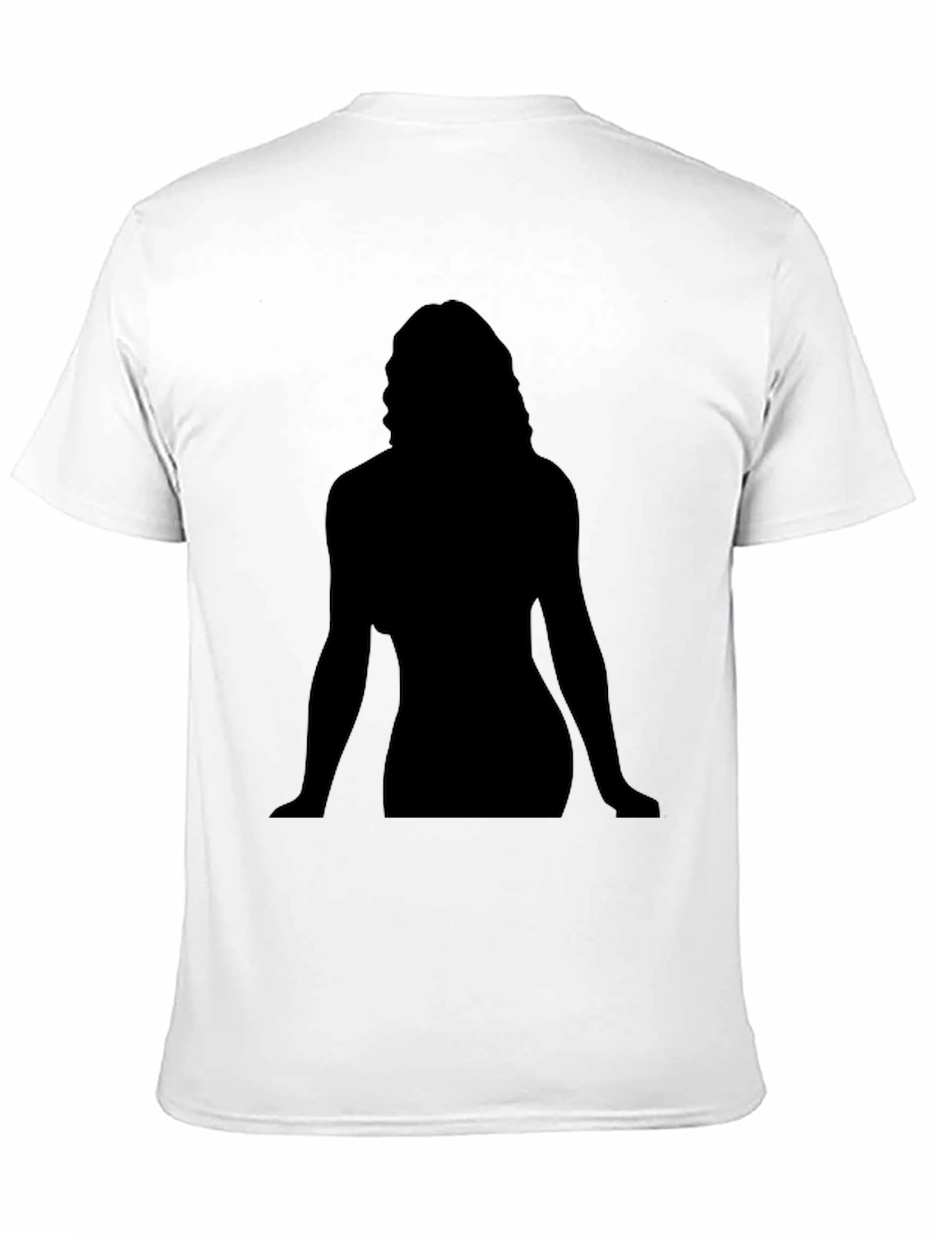 Silhouette Graphic Tee - Black Cotton Casual Shirt