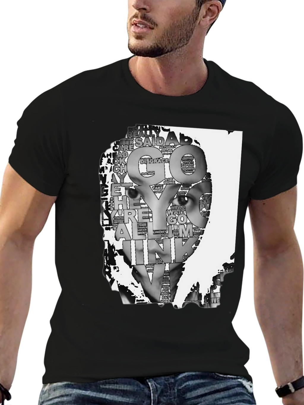 Go Live Graphic Black T-Shirt