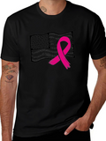 Breast Cancer Awareness Flag Tee
