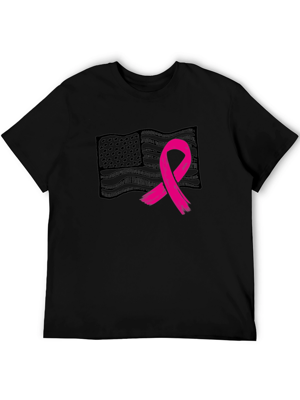 Breast Cancer Awareness Flag Tee