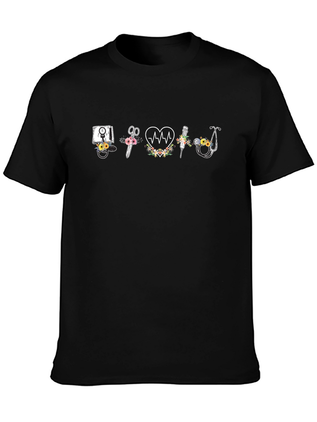 Floral Medical Tool Graphic Tee