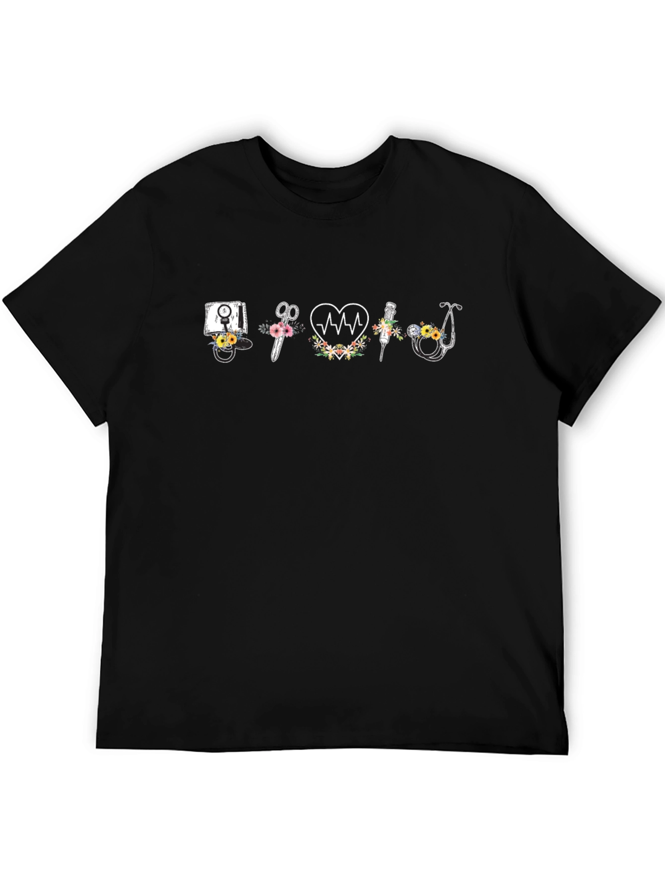 Floral Medical Tool Graphic Tee
