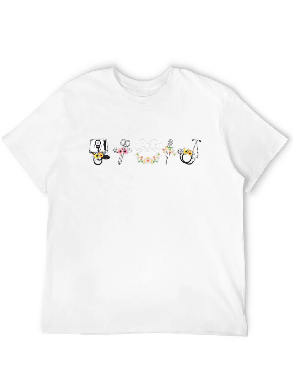 Floral Medical Tool Graphic Tee
