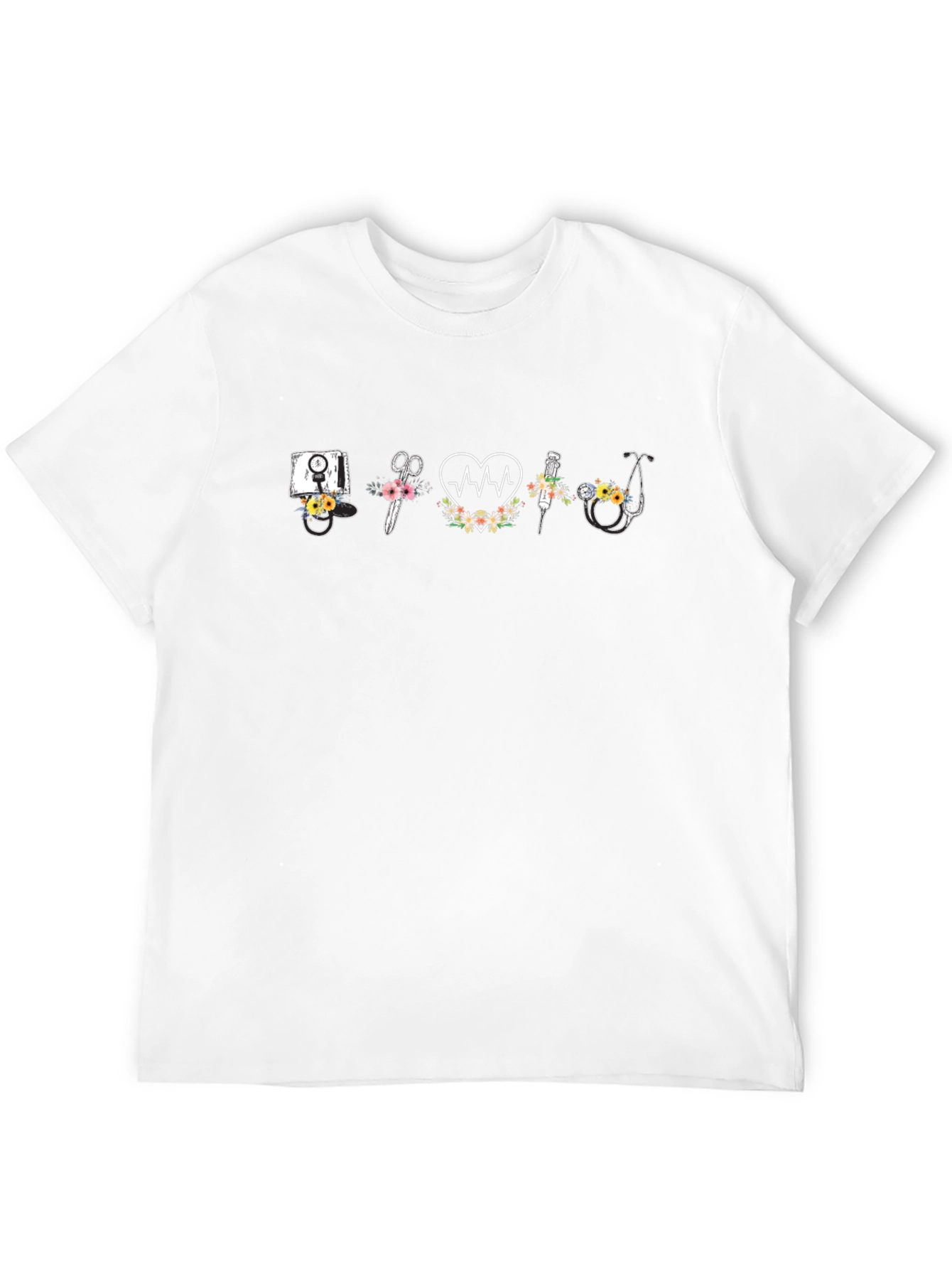 Floral Medical Tool Graphic Tee