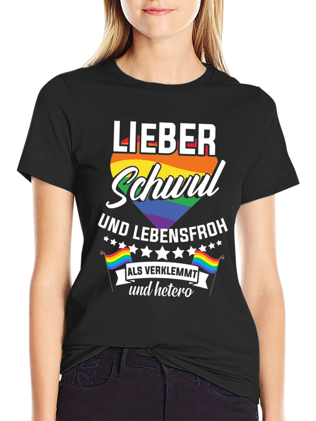 Lieber Schwul Und Lebensfroh T-Shirt