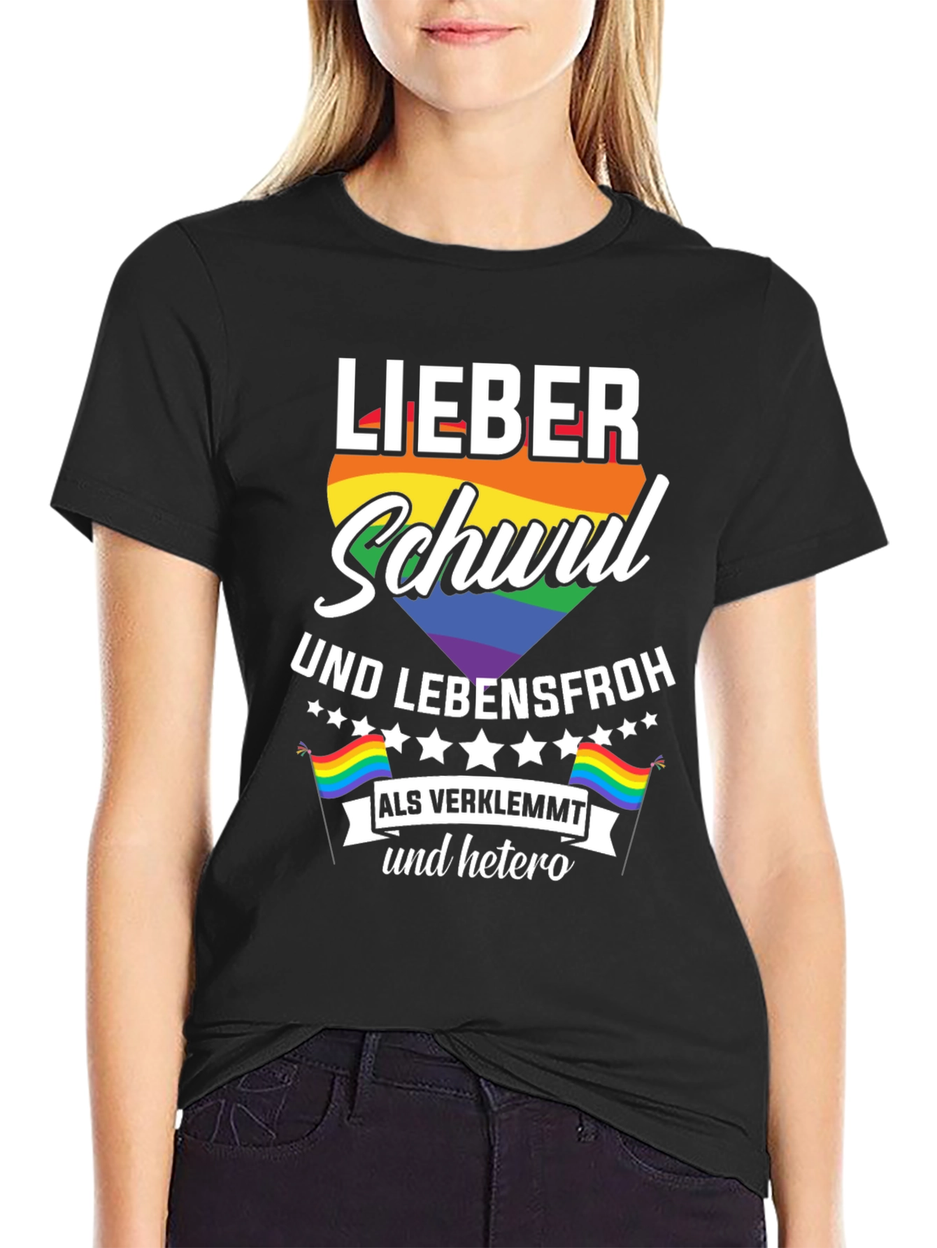 Lieber Schwul Und Lebensfroh T-Shirt