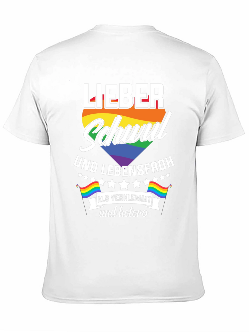 Lieber Schwul Und Lebensfroh T-Shirt
