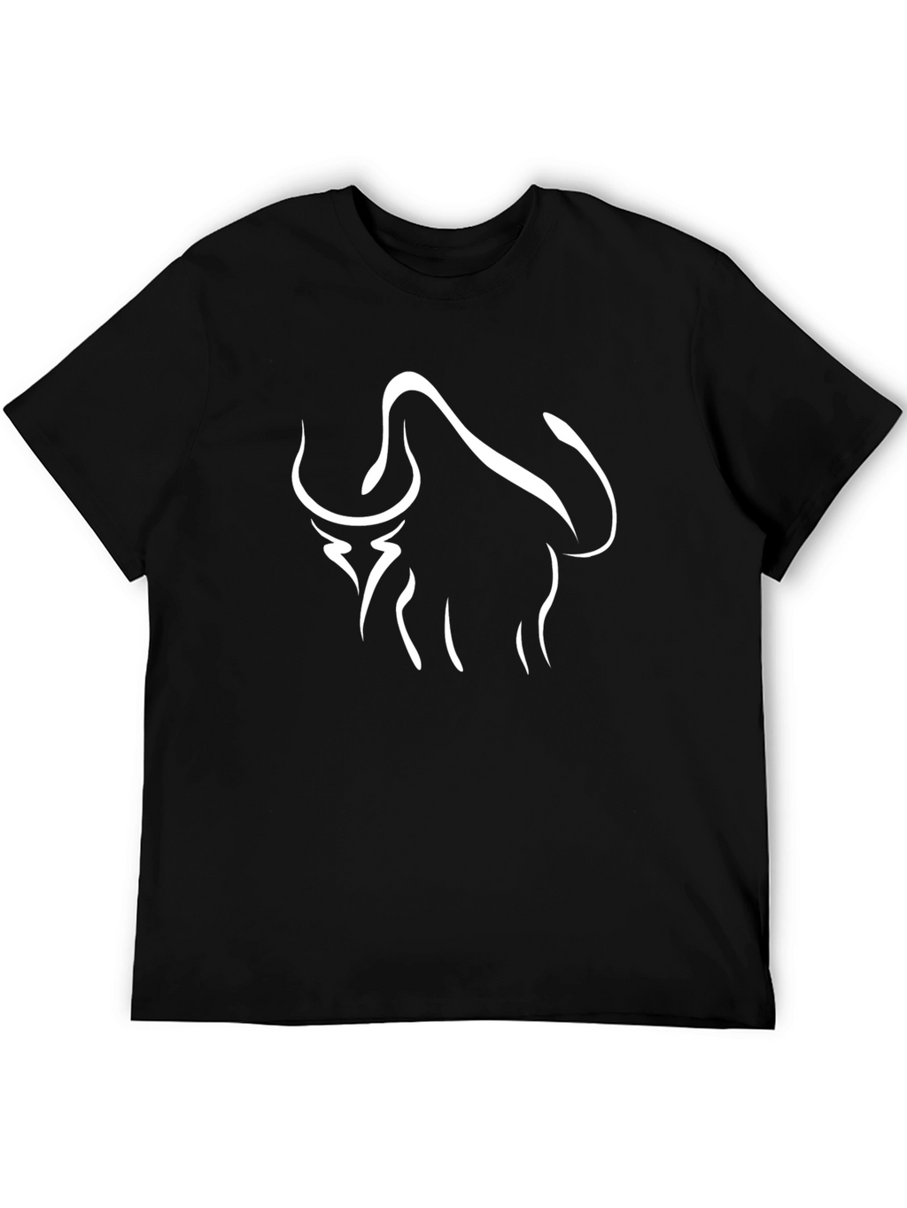 Bull Graphic Tee - Modern Black T-Shirt