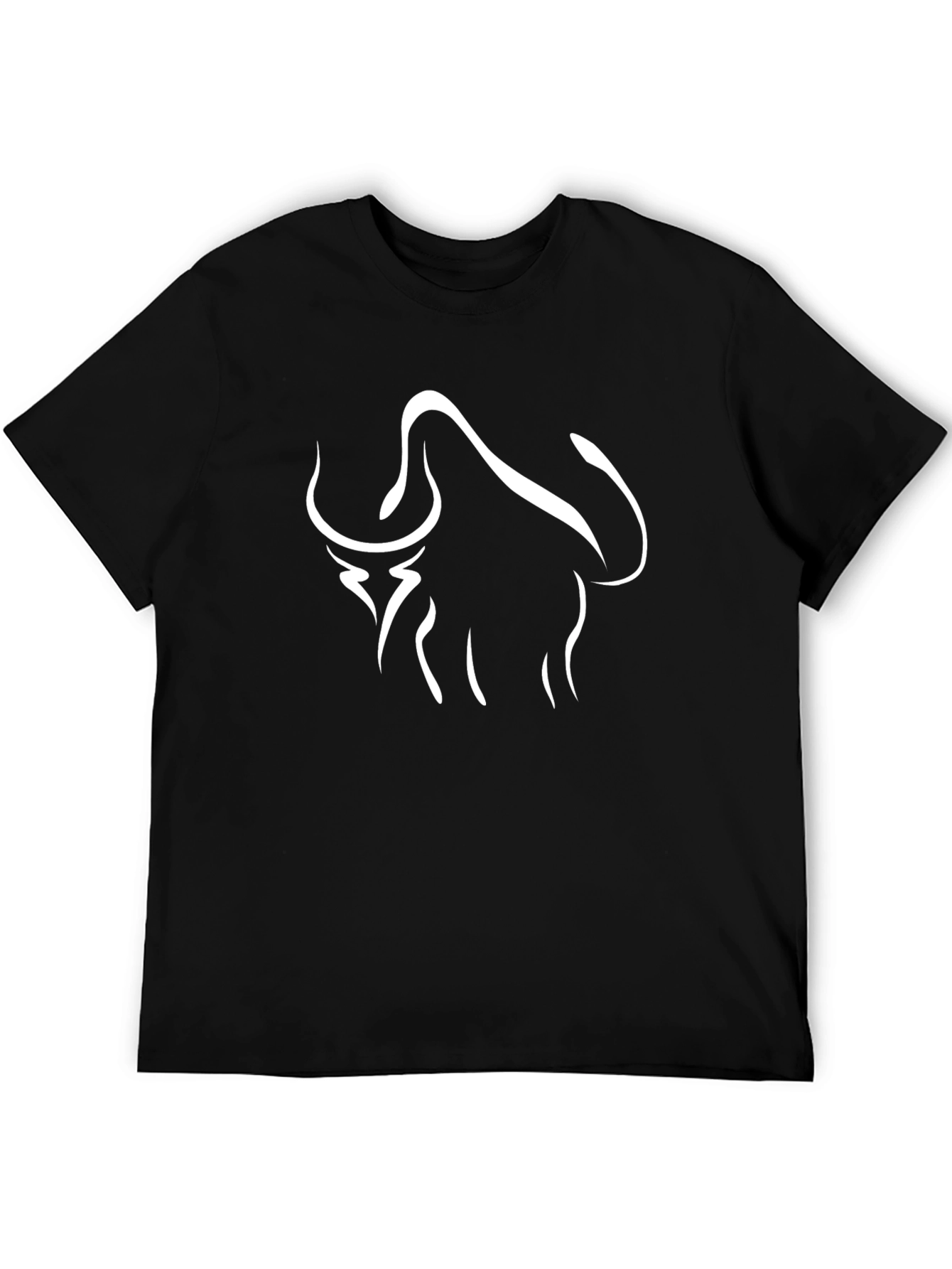 Bull Graphic Tee - Modern Black T-Shirt