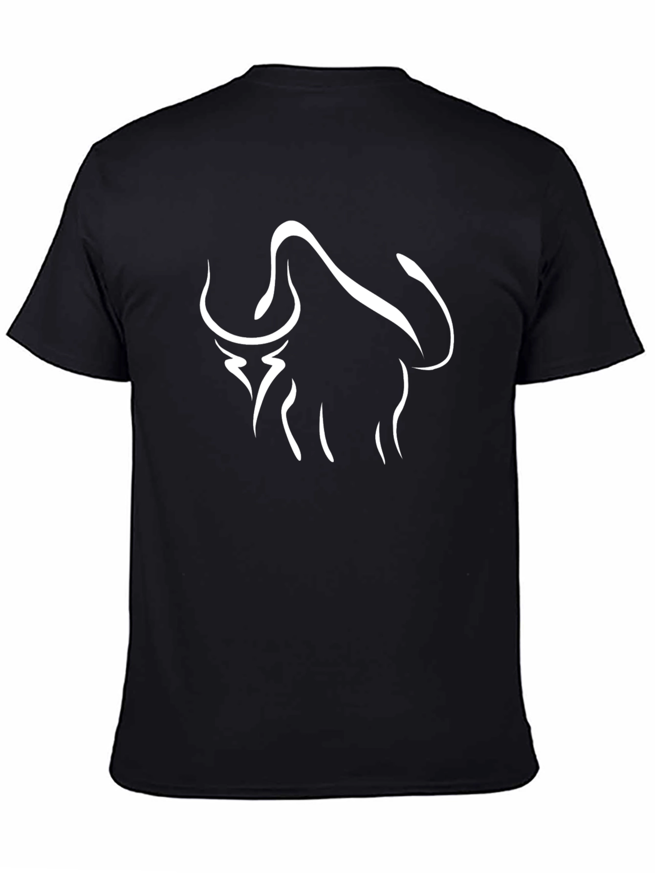 Bull Graphic Tee - Modern Black T-Shirt