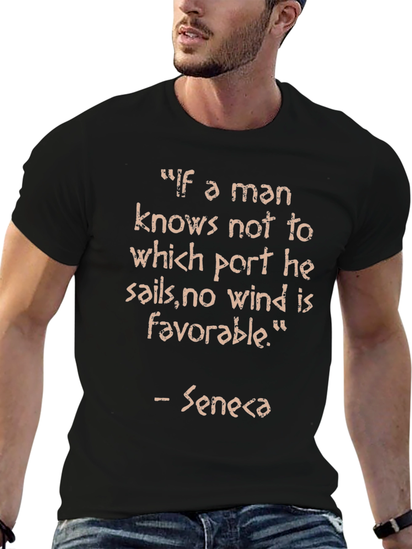 Seneca Quote T-Shirt - Motivational Saying