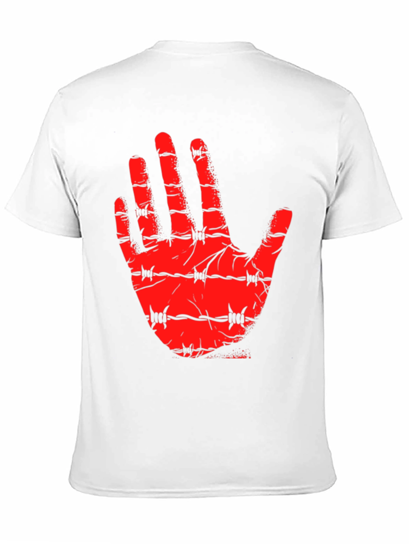 Barbed Hand Graphic Tee - Edgy Statement Shirt