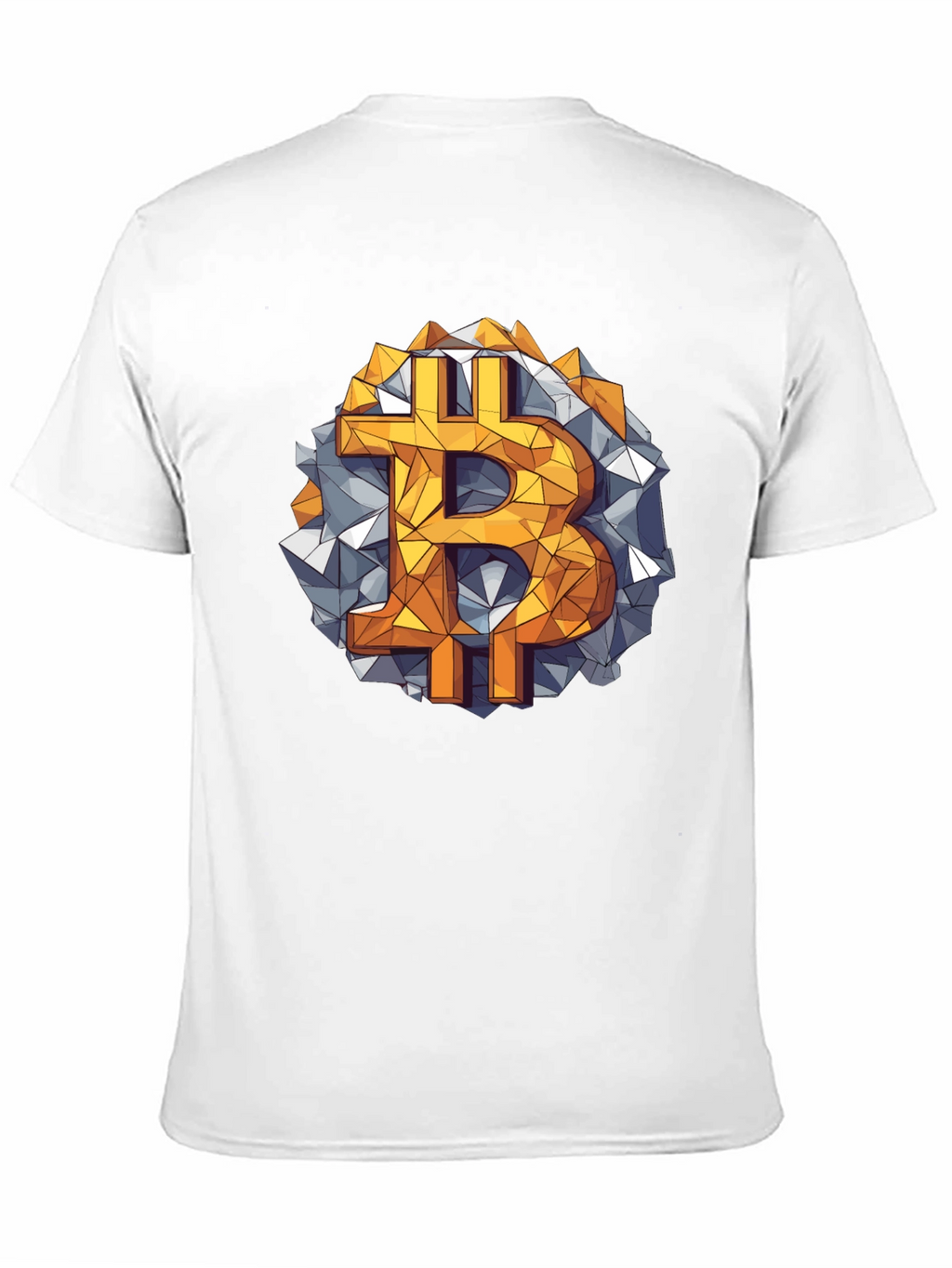 Bitcoin Geometric Graphic Tee - Crypto Style