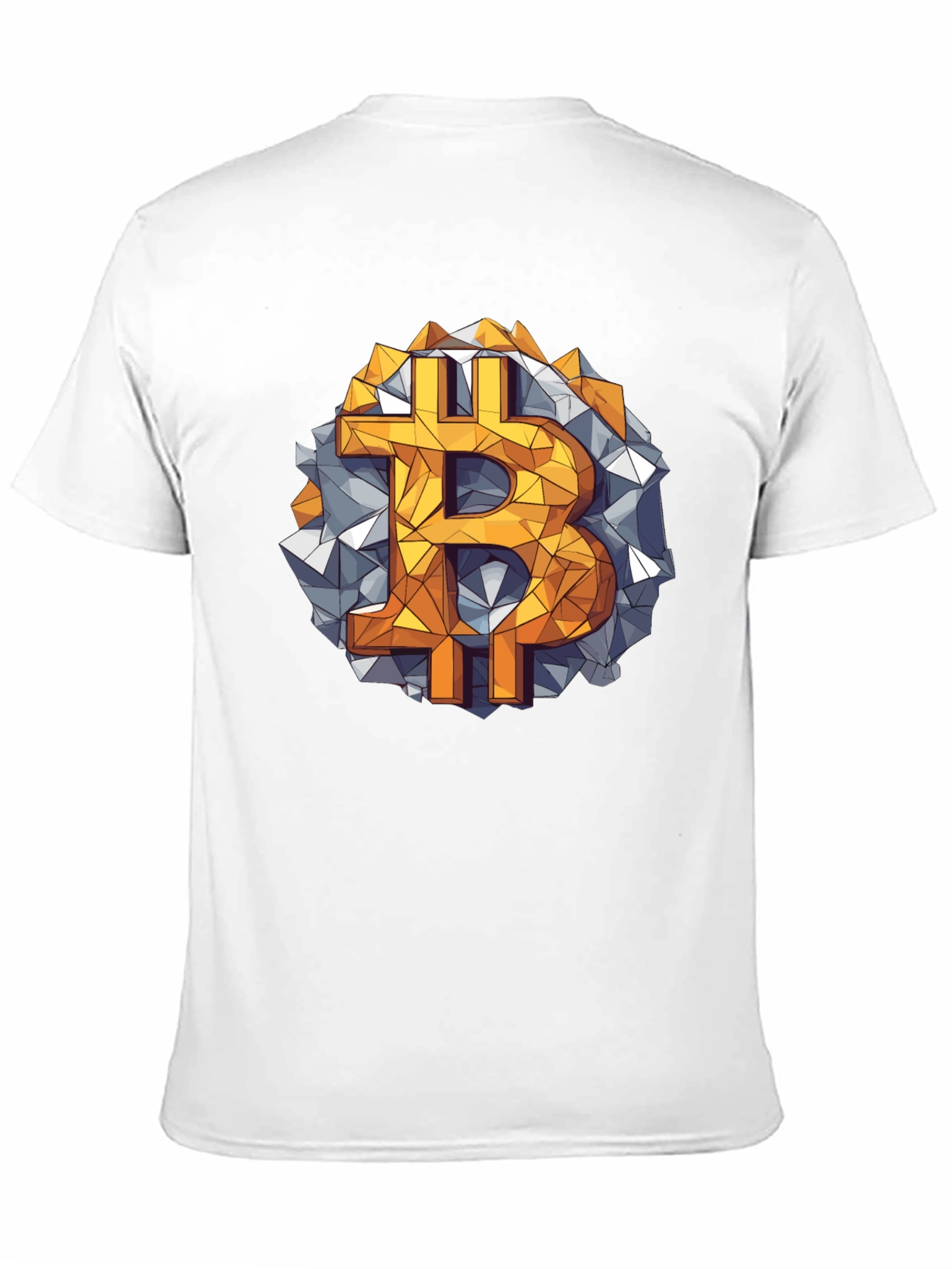 Bitcoin Geometric Graphic Tee - Crypto Style