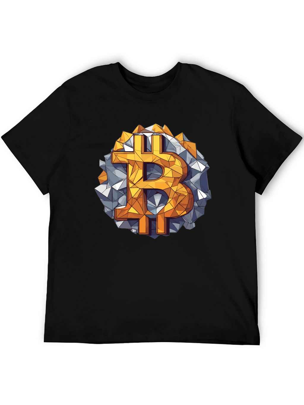 Bitcoin Geometric Graphic Tee - Crypto Style