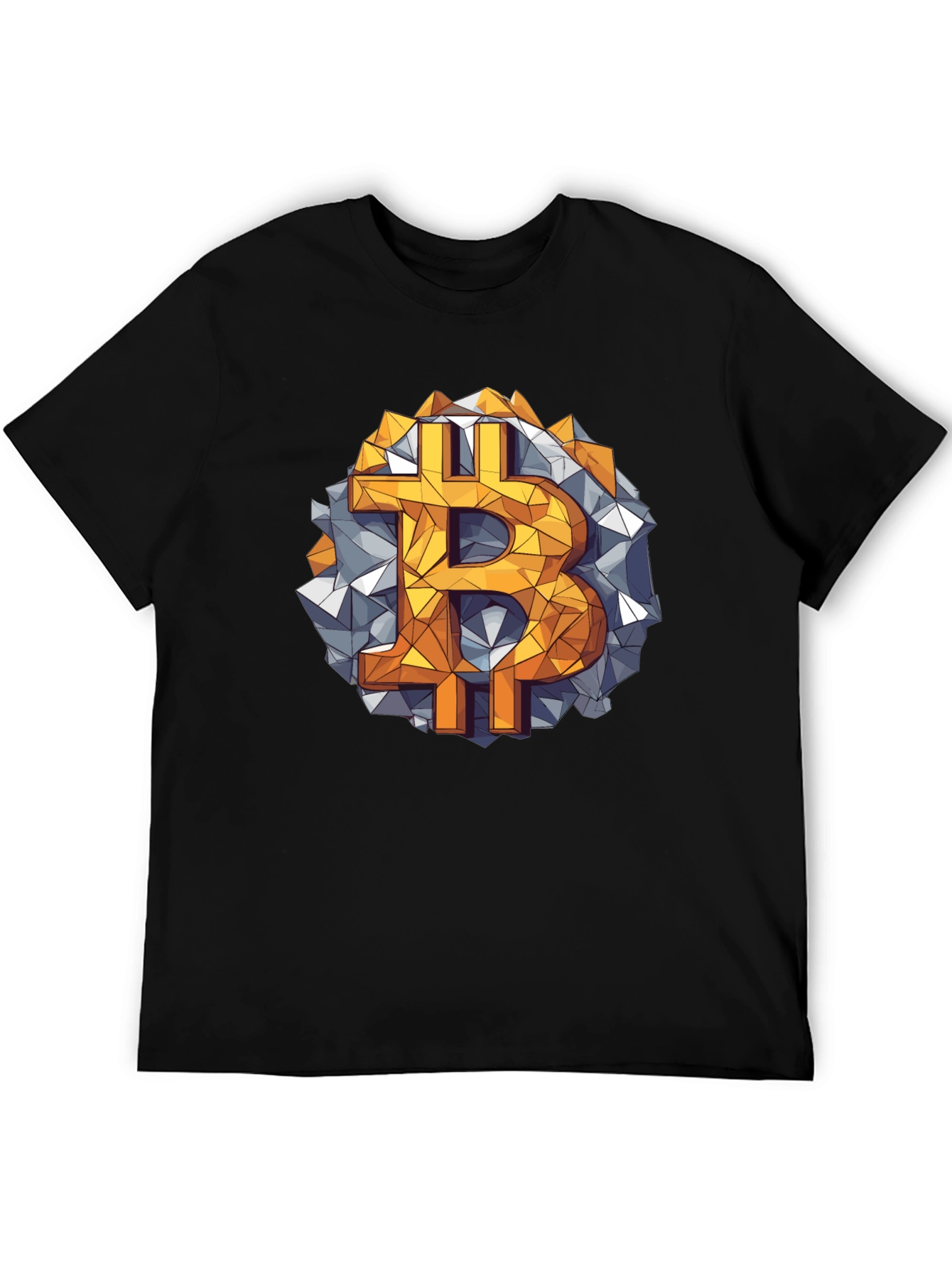 Bitcoin Geometric Graphic Tee - Crypto Style