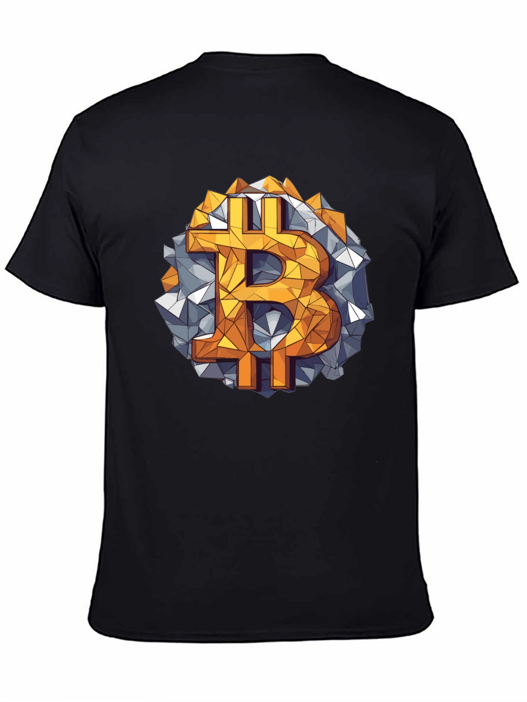 Bitcoin Geometric Graphic Tee - Crypto Style