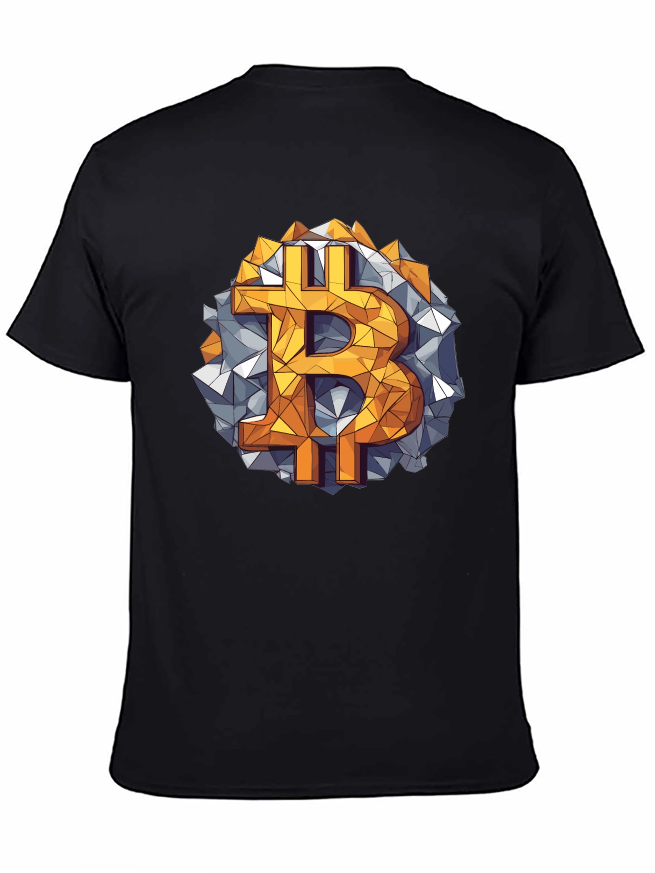 Bitcoin Geometric Graphic Tee - Crypto Style