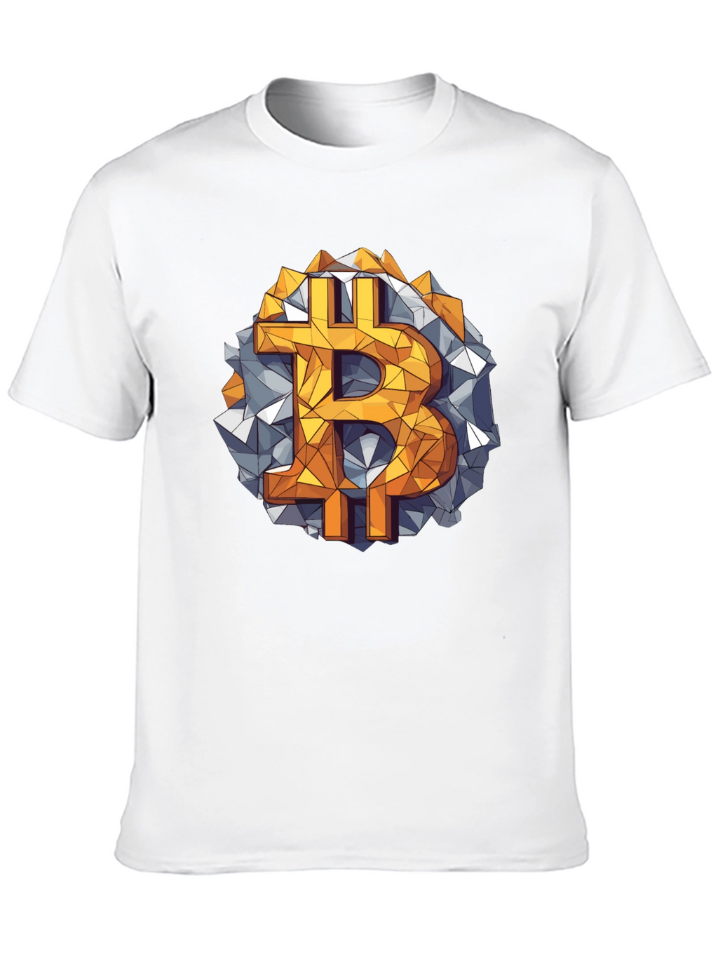 Bitcoin Geometric Graphic Tee - Crypto Style