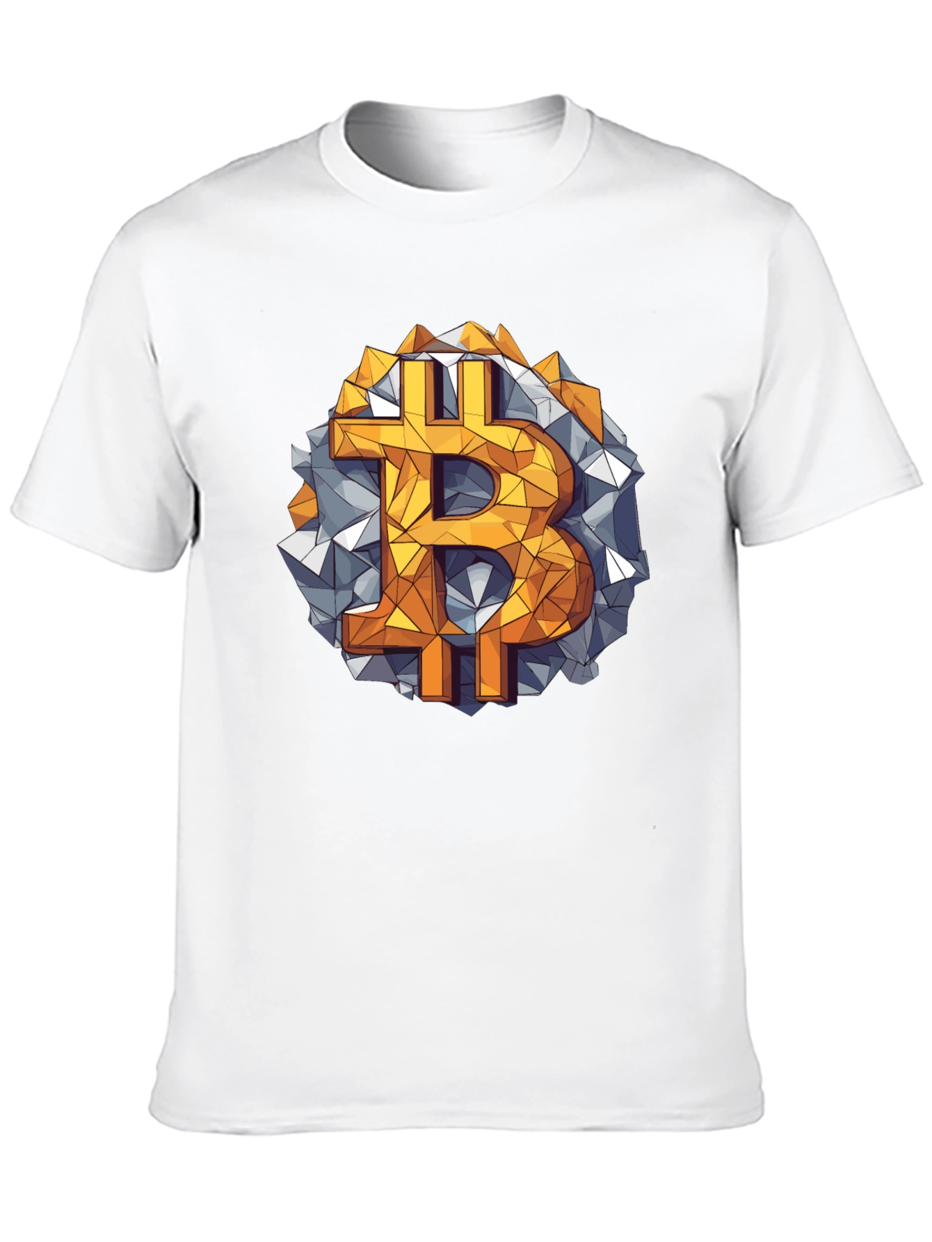 Bitcoin Geometric Graphic Tee - Crypto Style