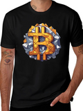 Bitcoin Geometric Graphic Tee - Crypto Style