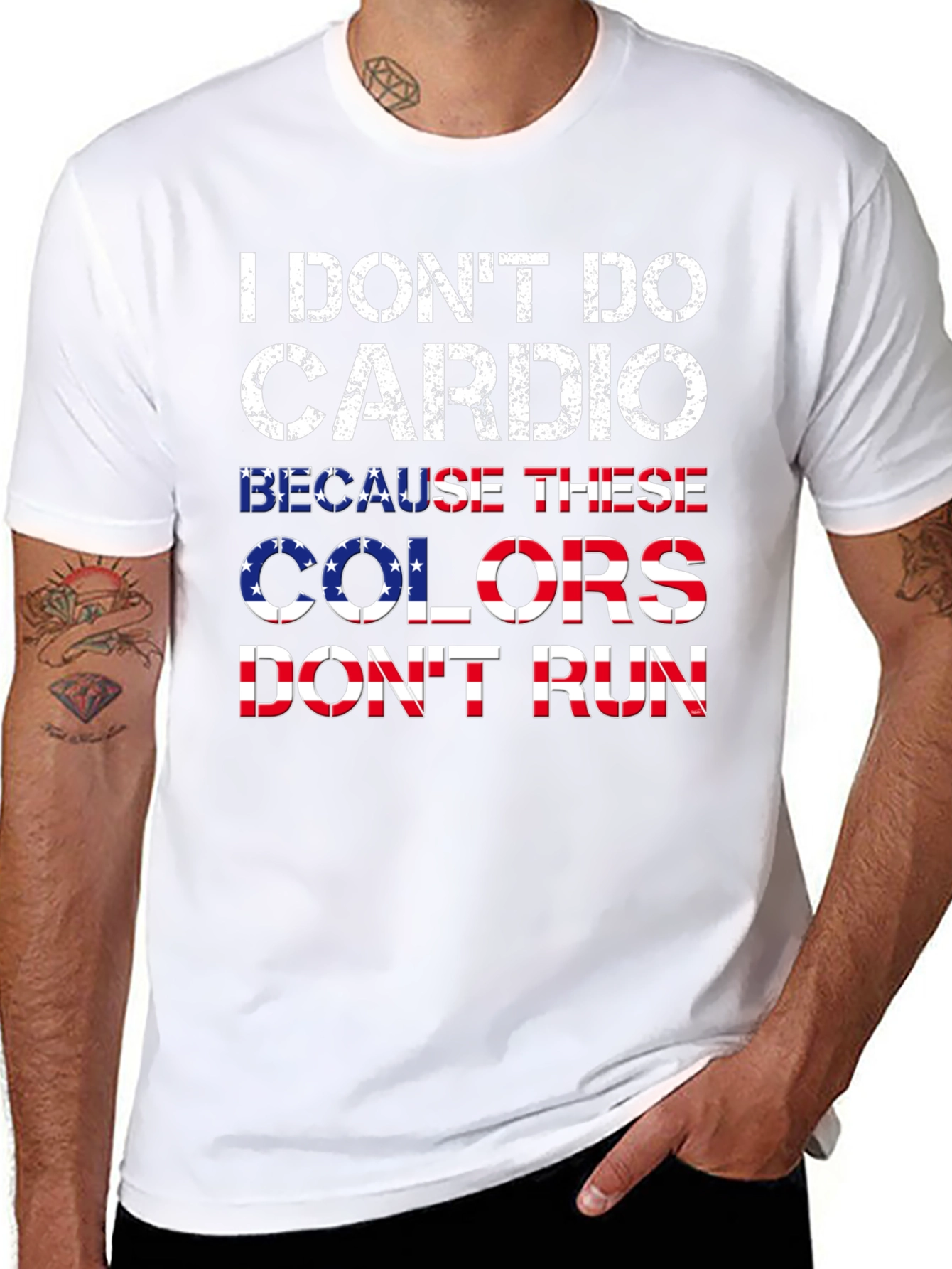 I Dont Do Cardio Patriotic T-Shirt