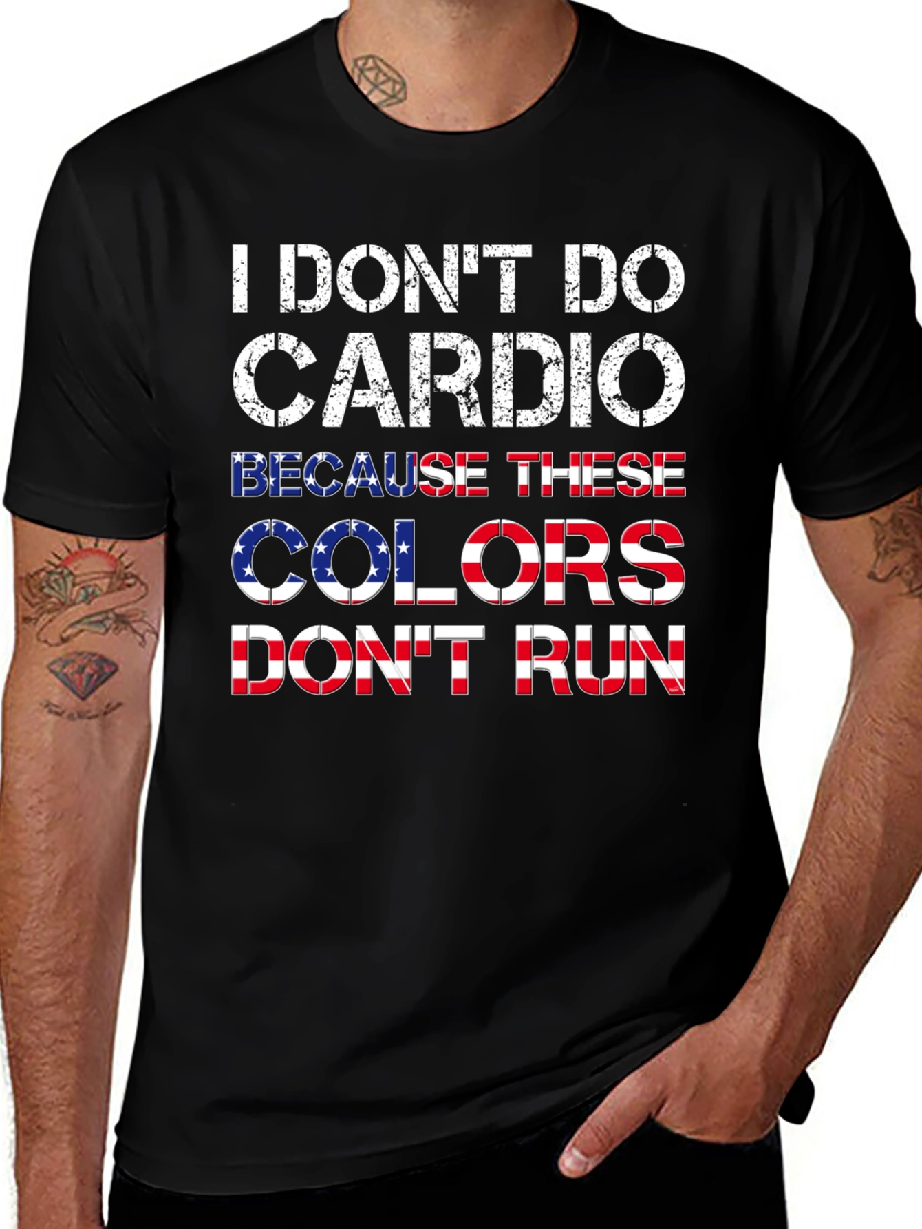 I Dont Do Cardio Patriotic T-Shirt