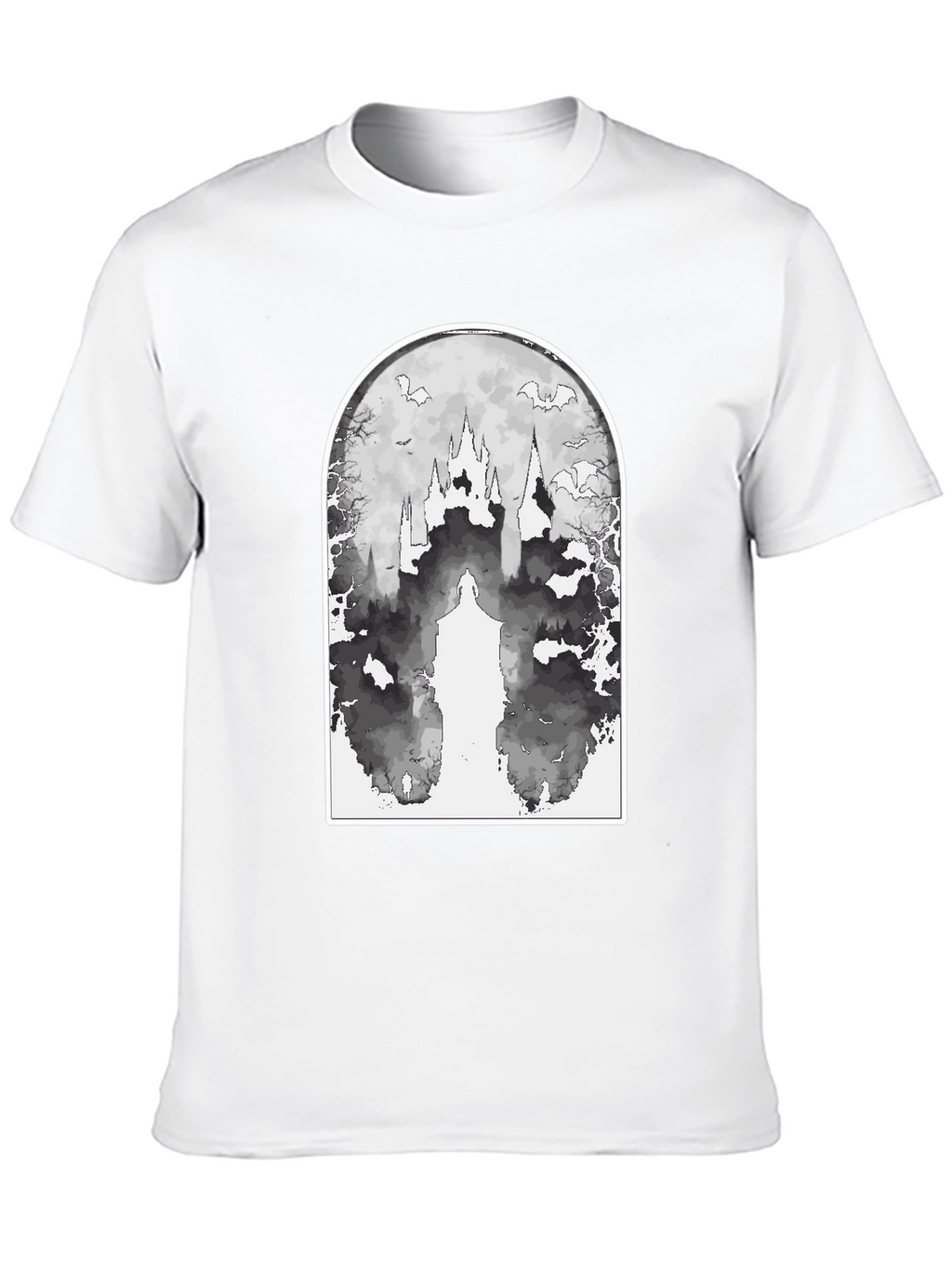 Eerie Castle Graphic Tee - Black