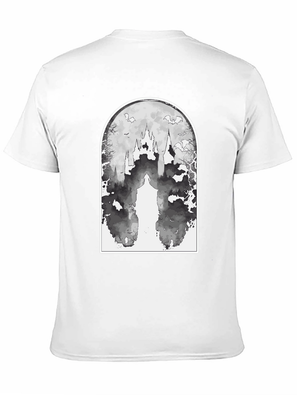 Eerie Castle Graphic Tee - Black