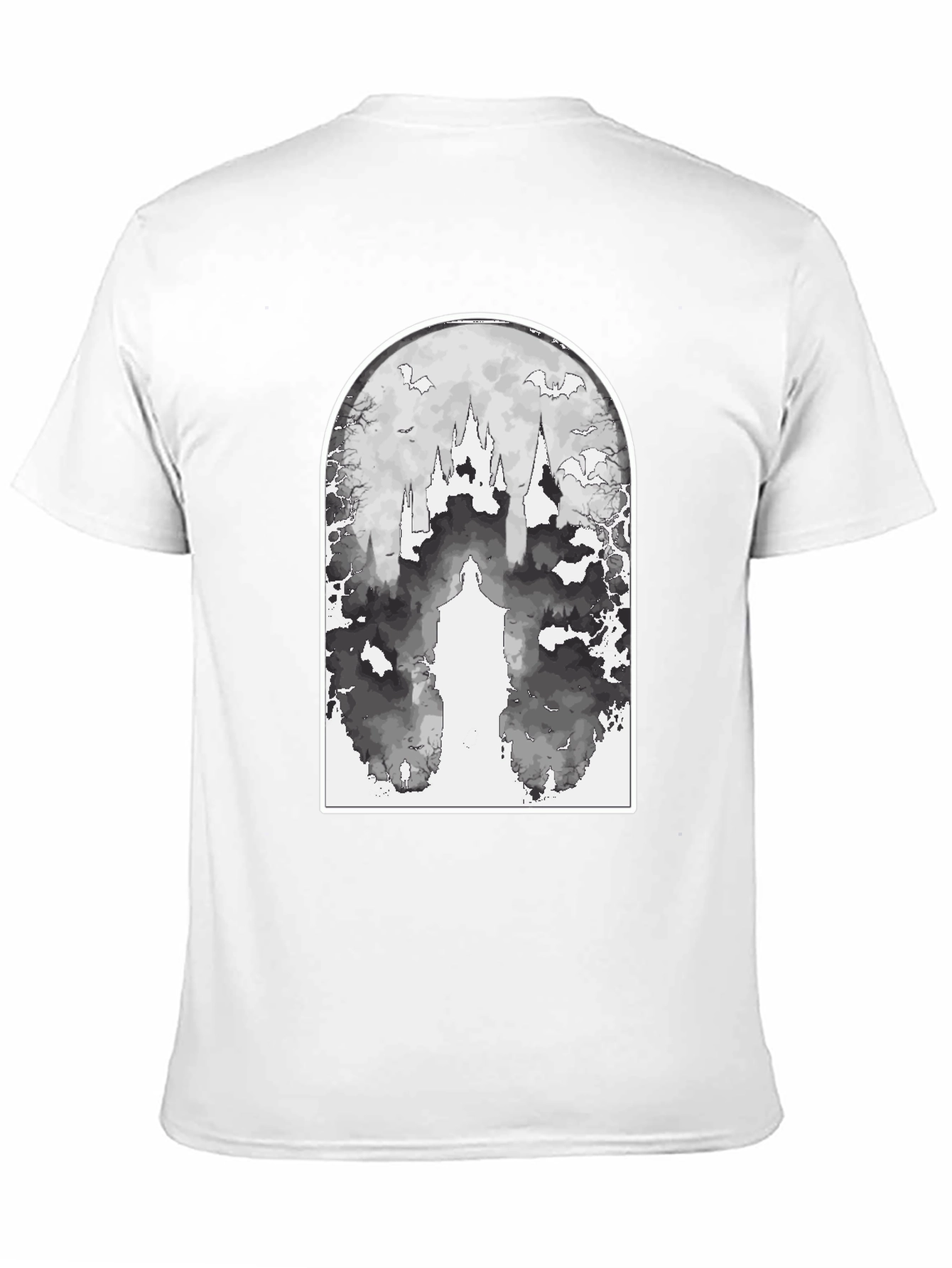 Eerie Castle Graphic Tee - Black