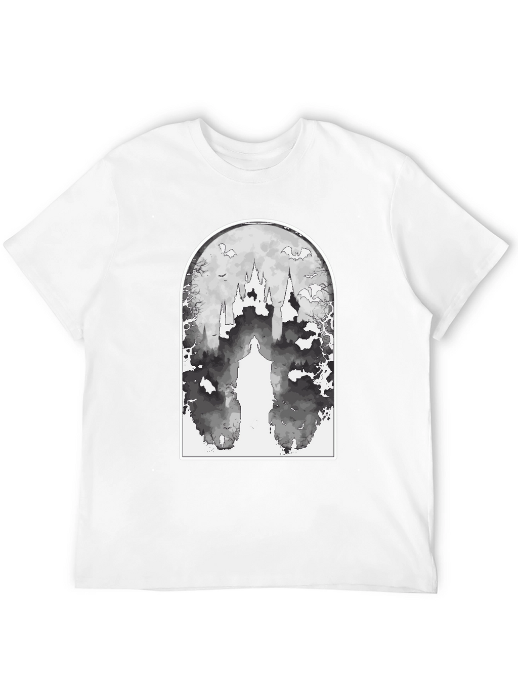 Eerie Castle Graphic Tee - Black