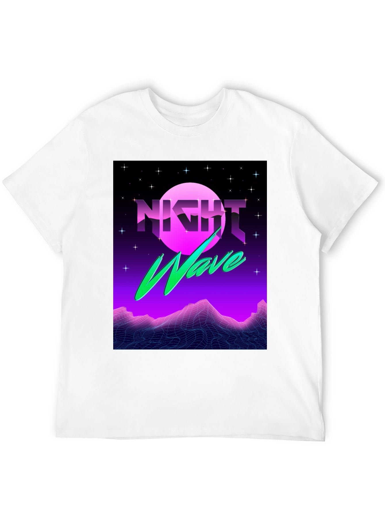 Night Wave T-Shirt - Synthwave Style