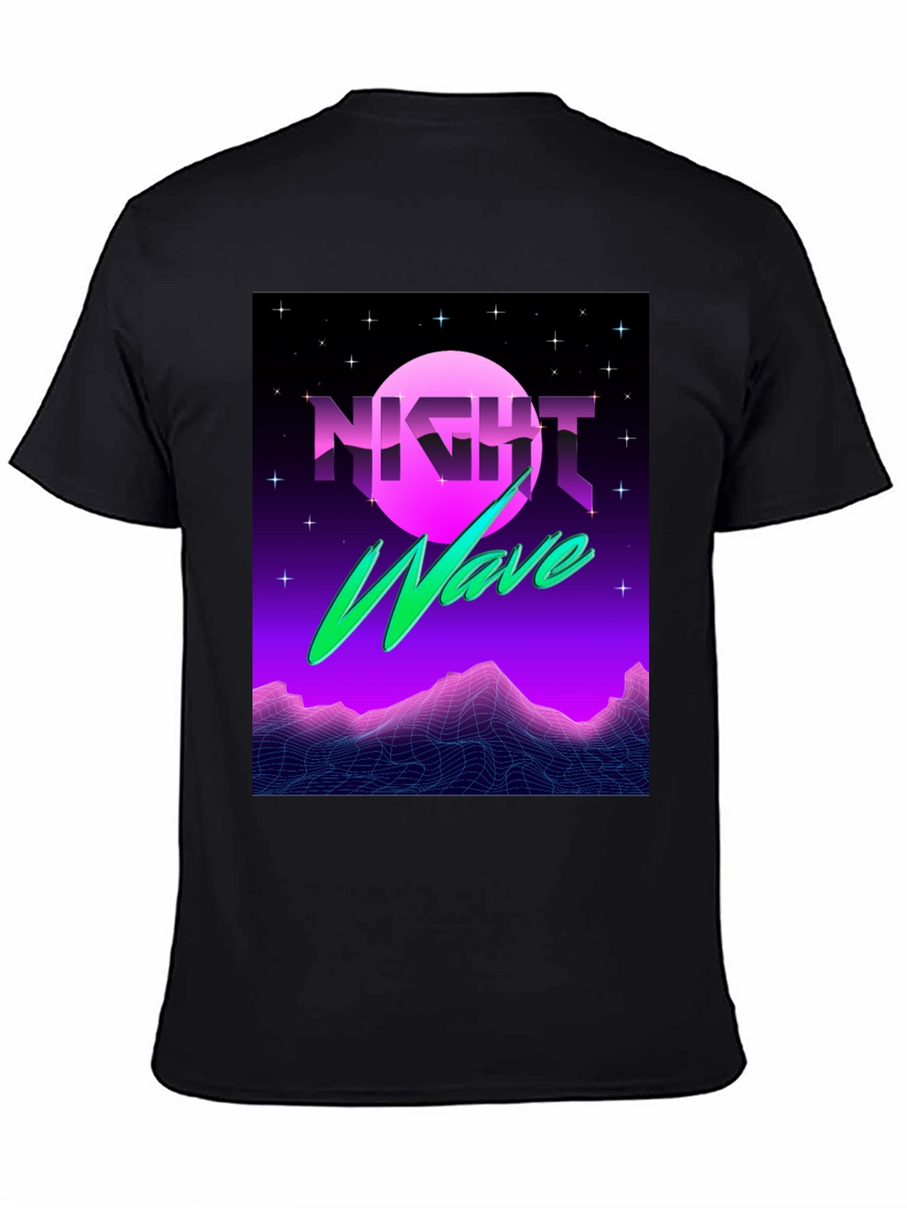 Night Wave T-Shirt - Synthwave Style