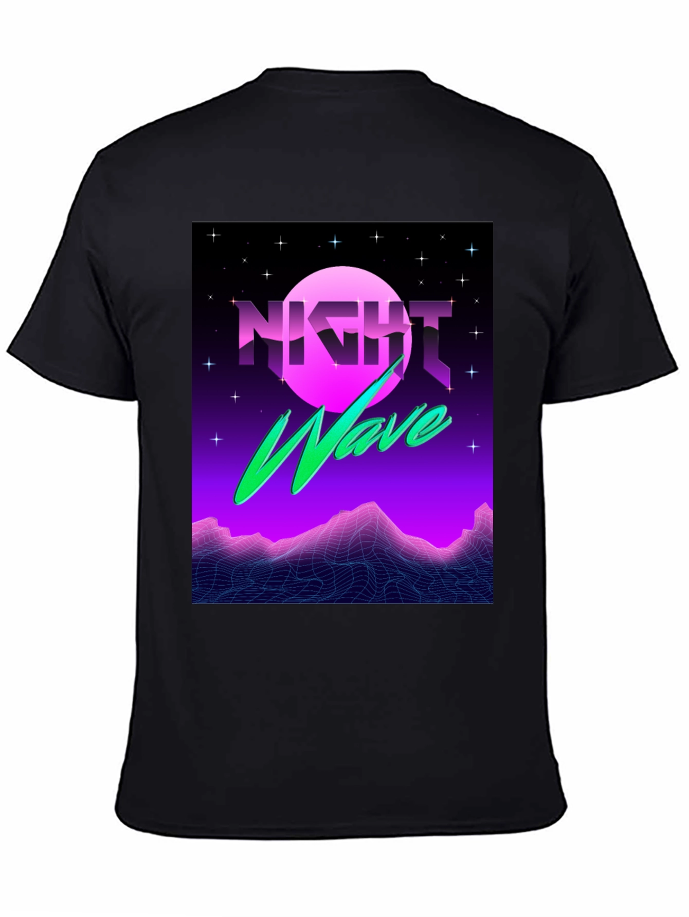 Night Wave T-Shirt - Synthwave Style