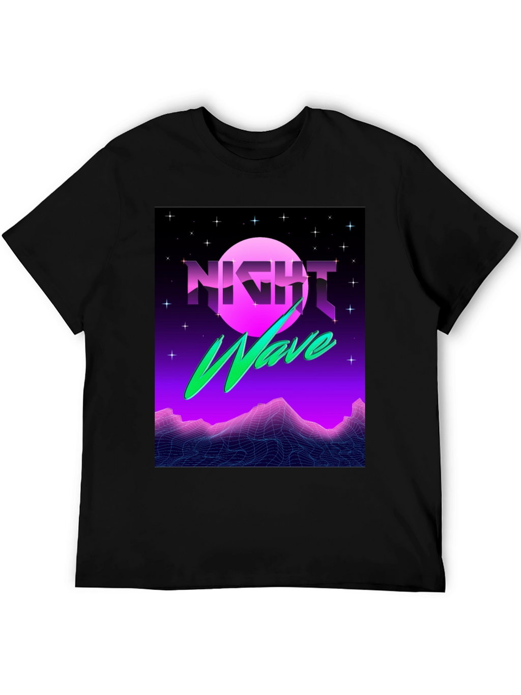 Night Wave T-Shirt - Synthwave Style