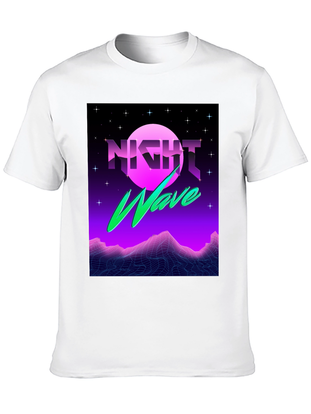 Night Wave T-Shirt - Synthwave Style