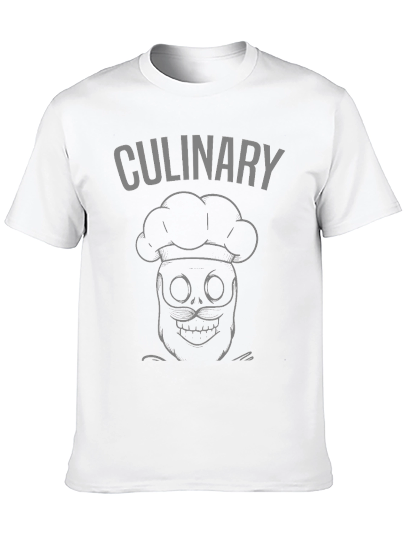 Culinary Skeleton Chef Black T-Shirt