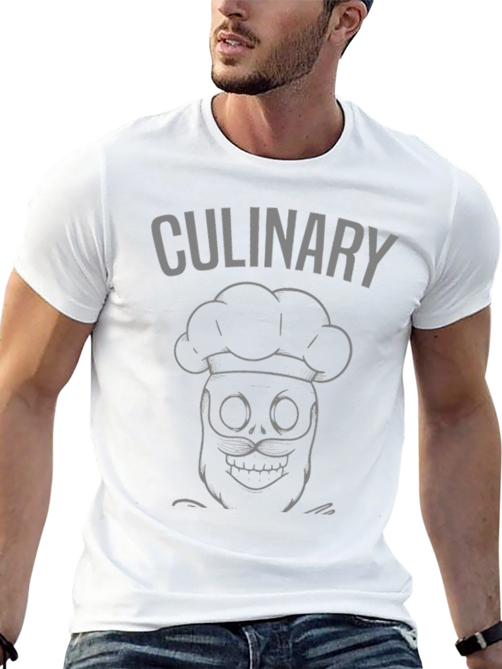Culinary Skeleton Chef Black T-Shirt