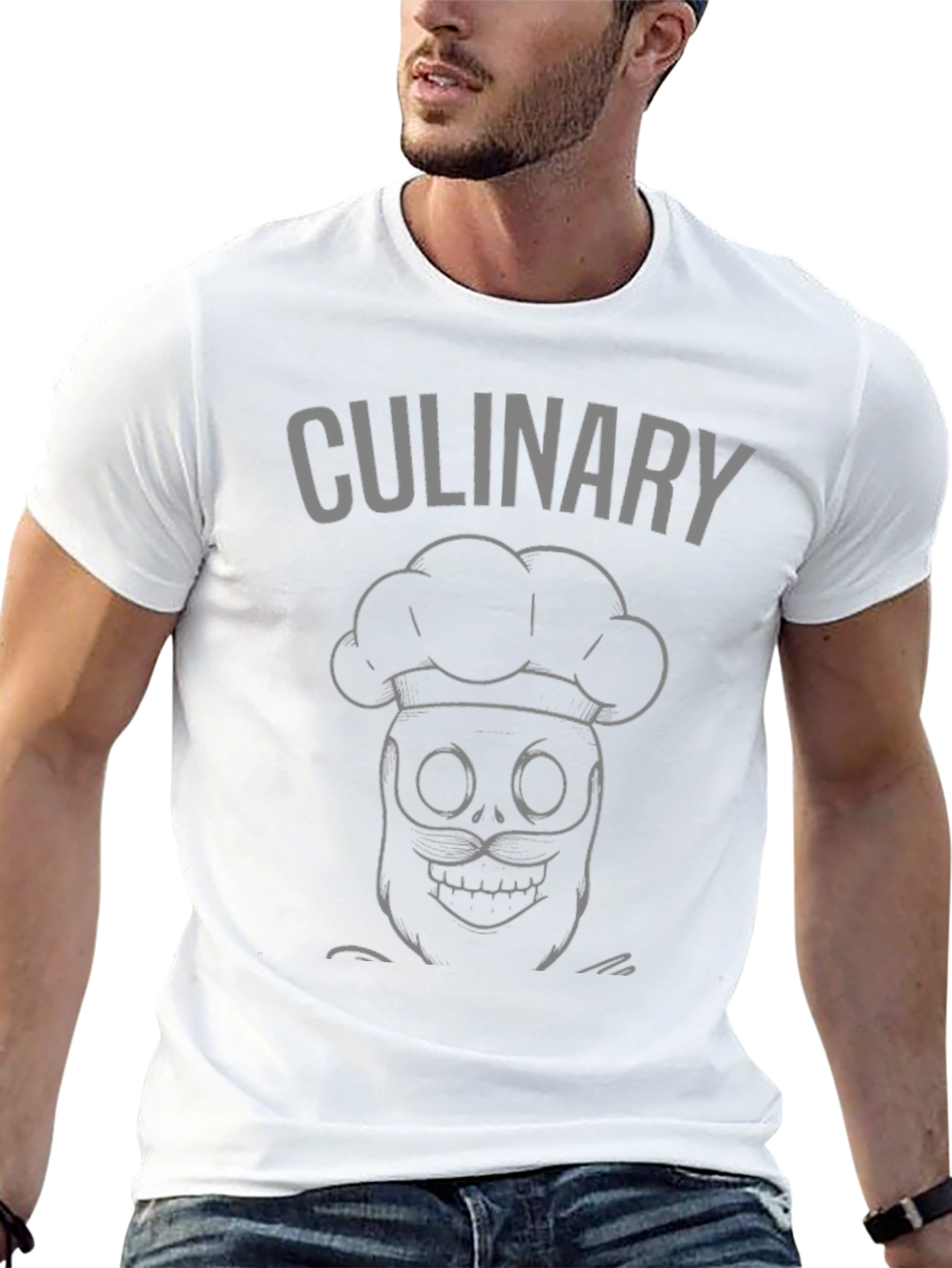 Culinary Skeleton Chef Black T-Shirt