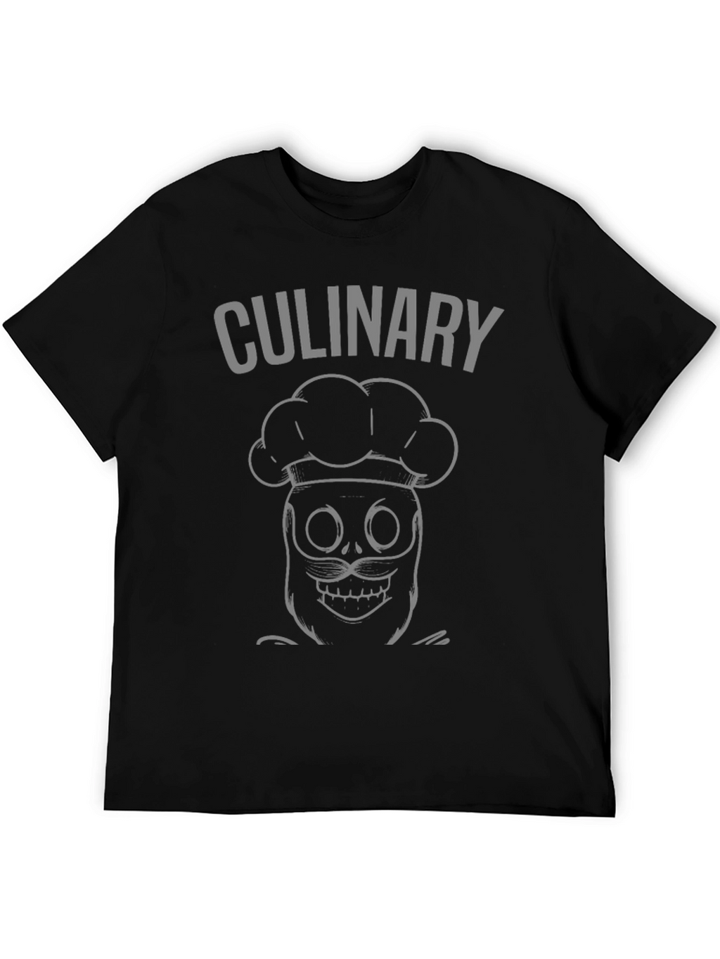 Culinary Skeleton Chef Black T-Shirt